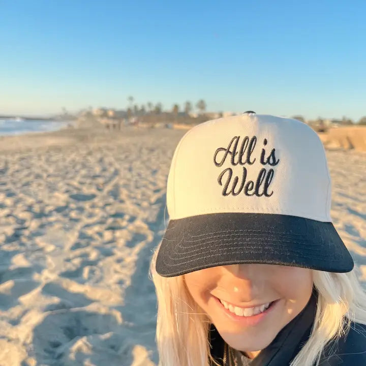 All Is Well Embroidered Trucker Hat