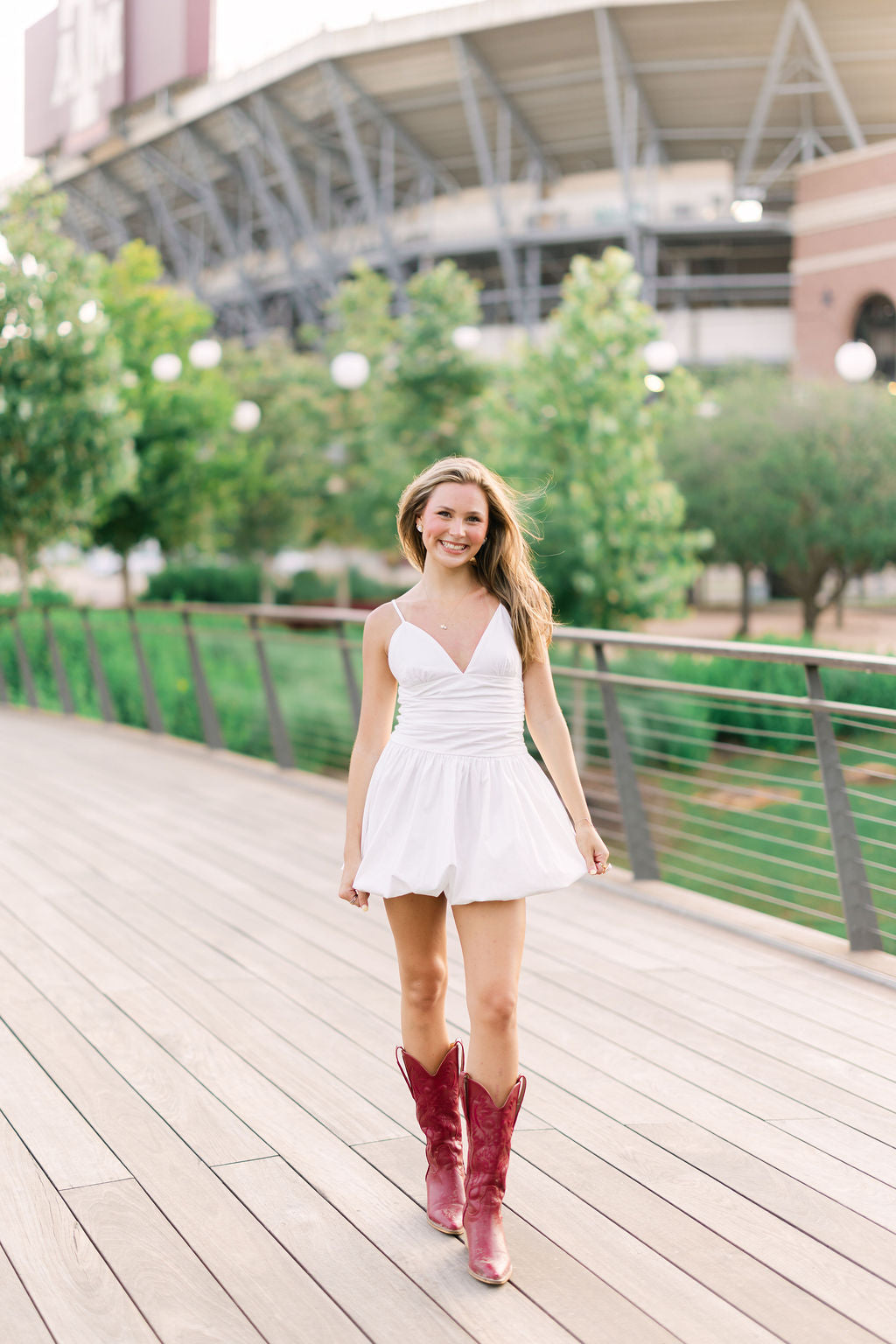 Bubble Hem Mini Dress