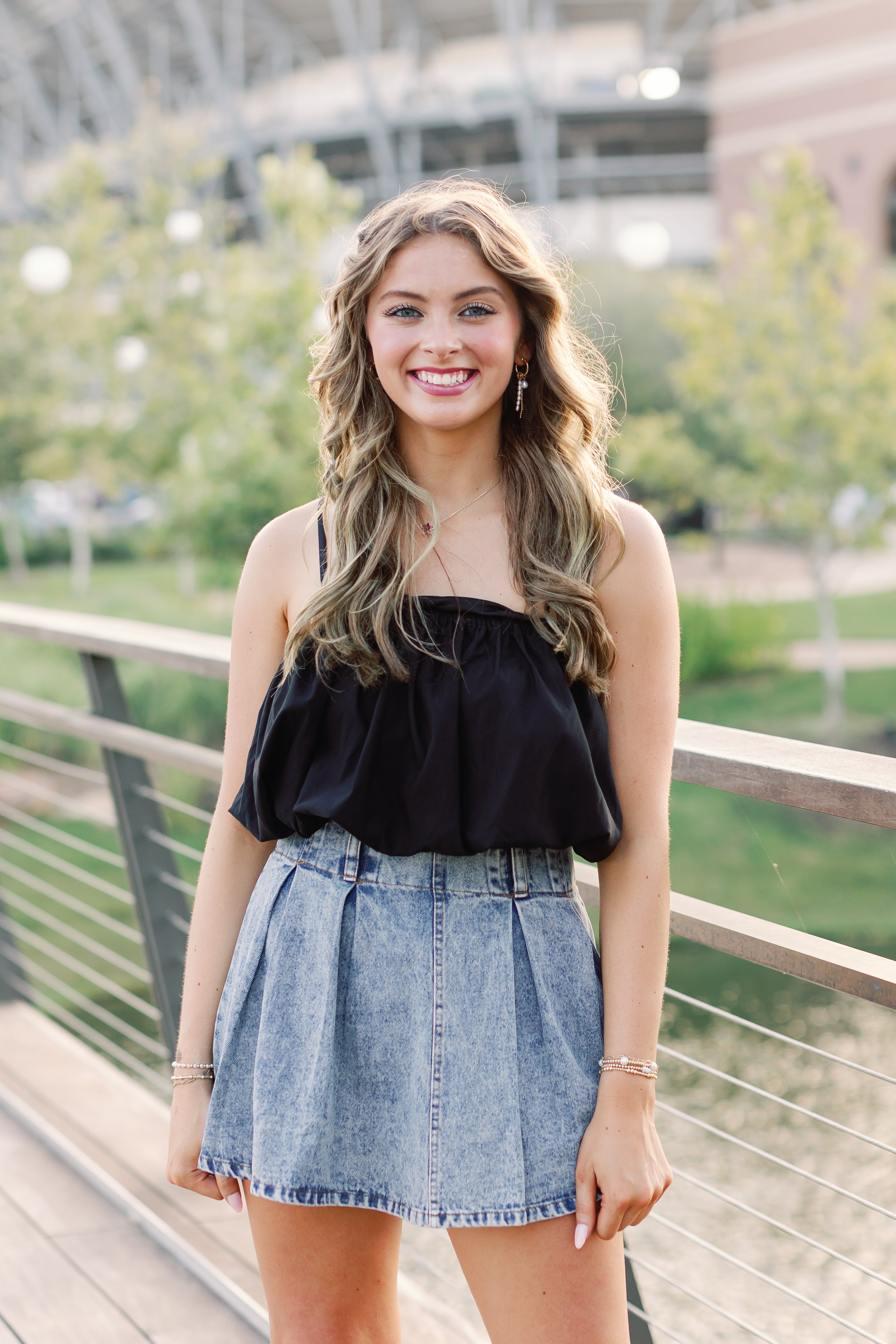 Pleated Mini Skirt