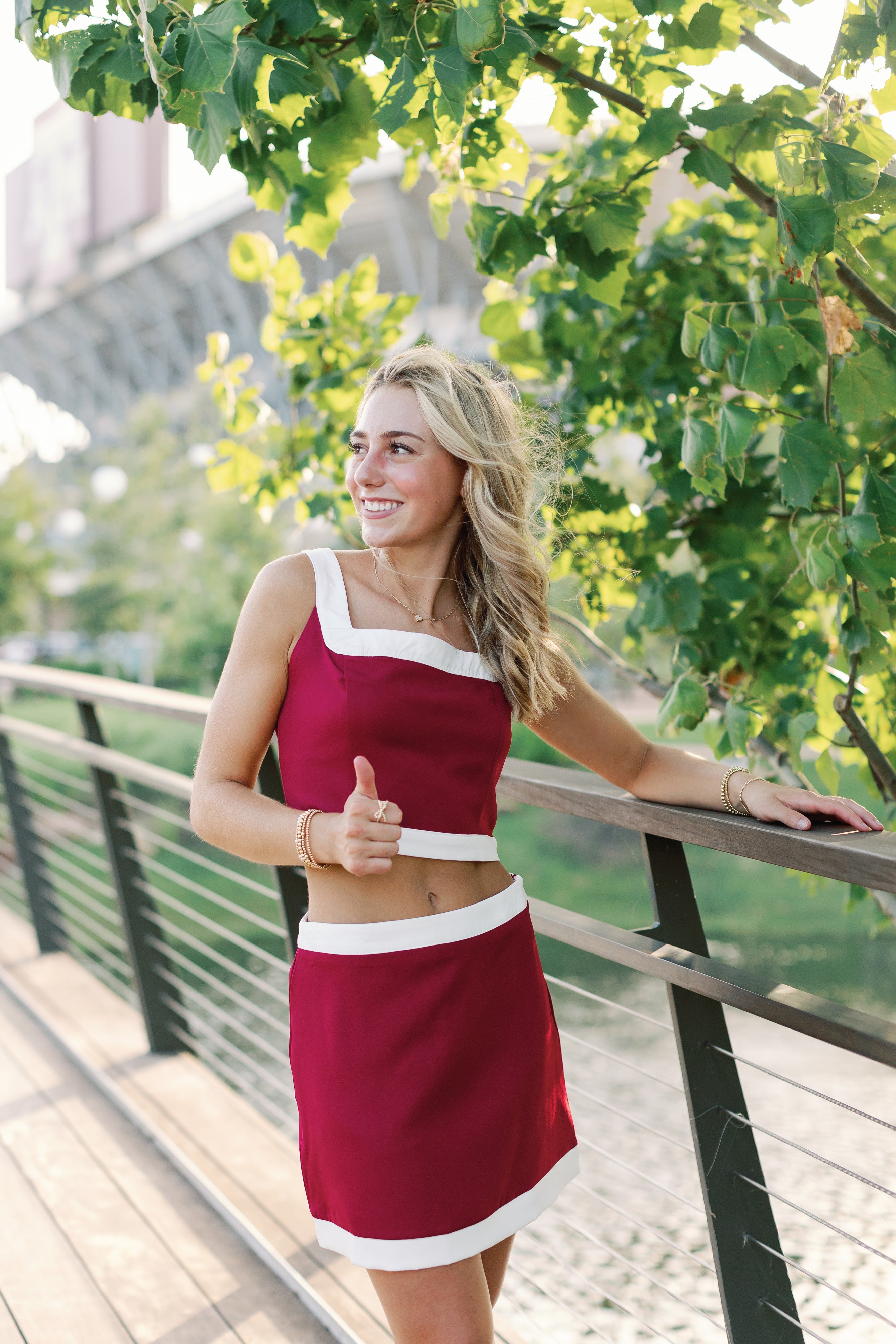 Boxy Trim Tank & Skort Set