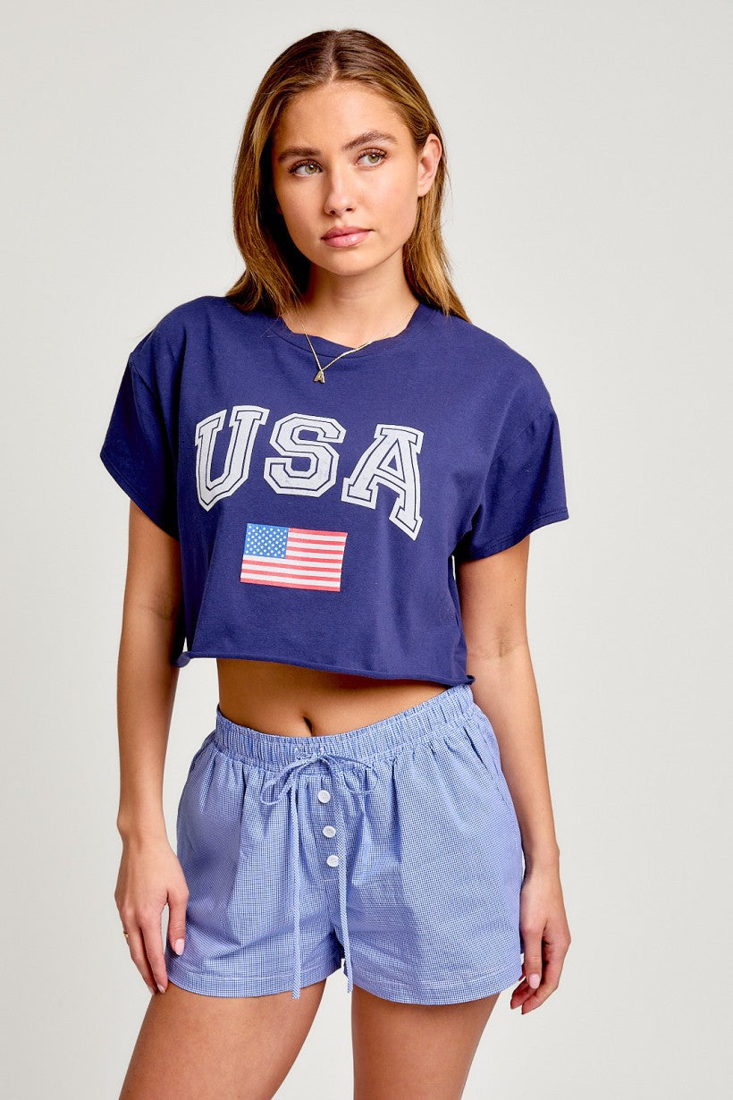 Short Sleeve "USA" Graphic Tee