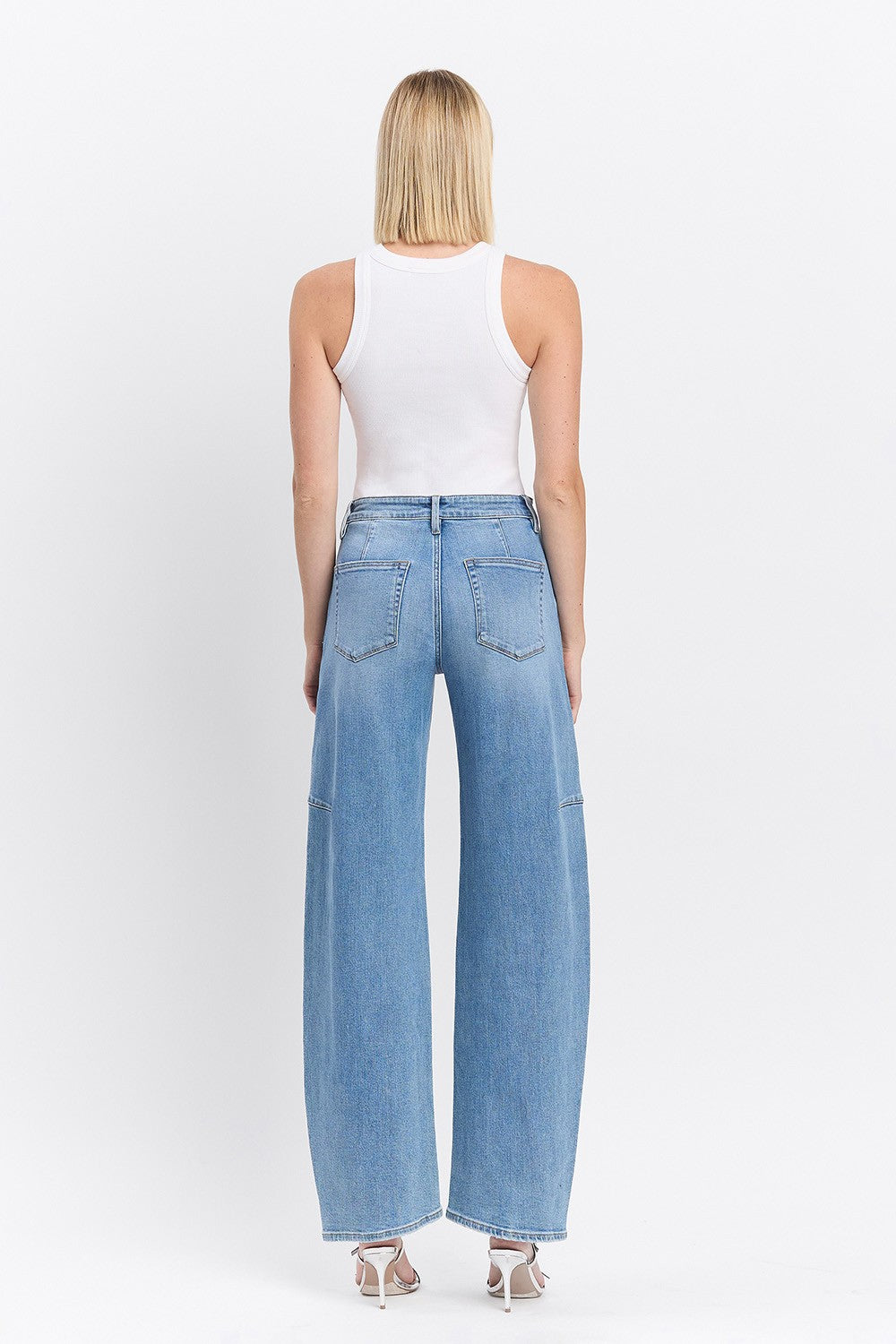 High Rise Barrel Jeans