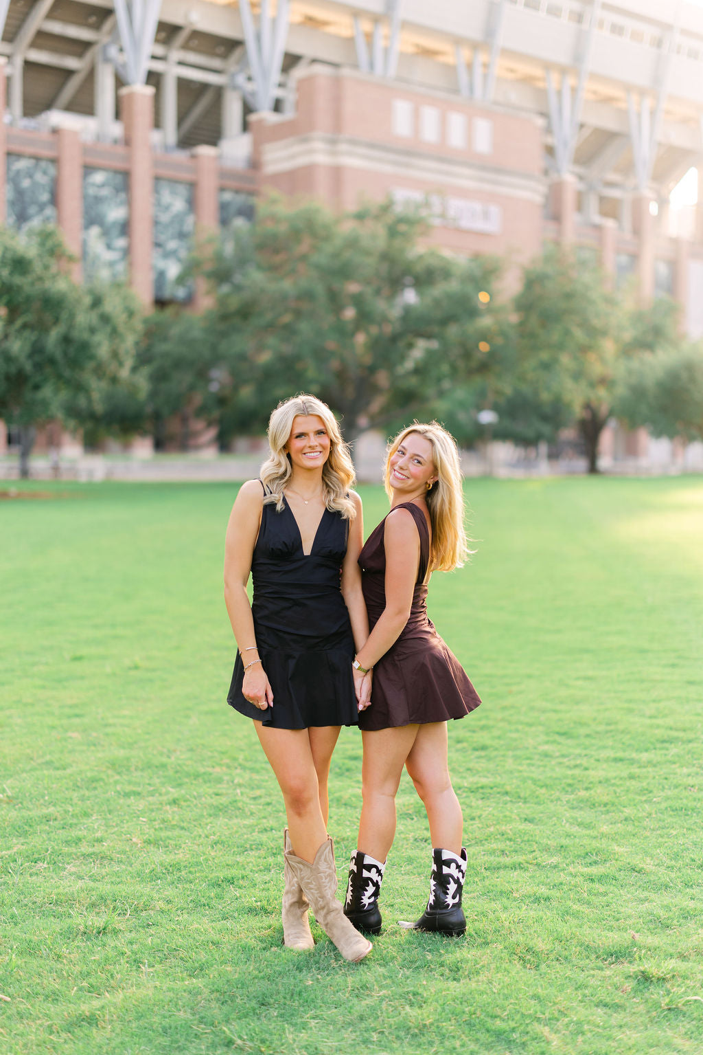 Drop Waist V Neck Mini Dress